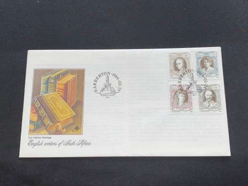 ENGLISH WRITERS OF SOUTH AFRICA FDC BARBERTON 1984