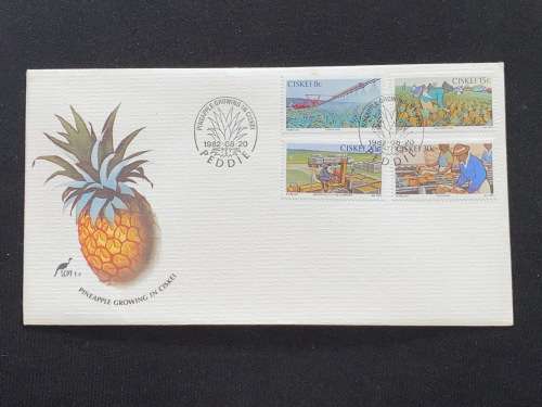 1982 PEDDIE PINEAPPLE GROWING IN CISKEI FDC