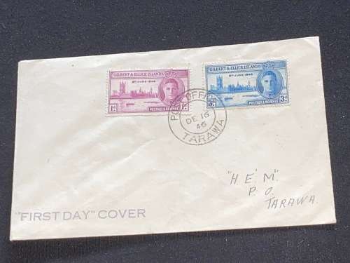 1946 TATAWA GILLBERT & ELLICE ISLANDS COVER