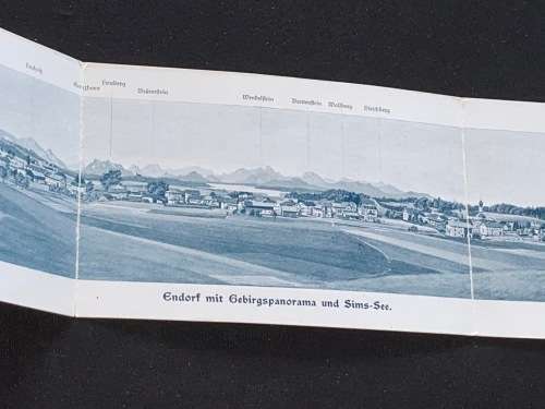 1926 ENDORF FOLD-OUT PANORAMA POSTCARD