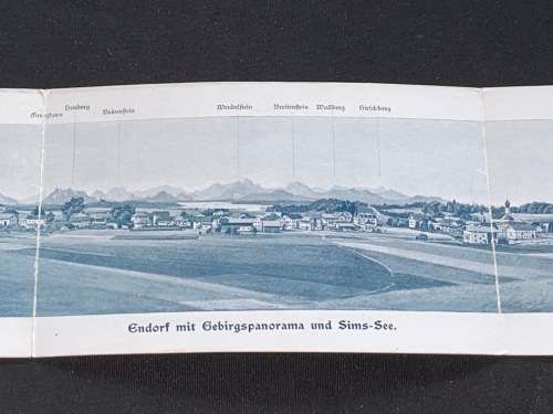 1926 ENDORF FOLD-OUT PANORAMA POSTCARD