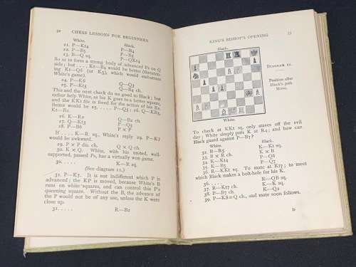 CHESS LESSONS FOR BEGINNERS BY REV. E.E. CUNNINGTON 1901