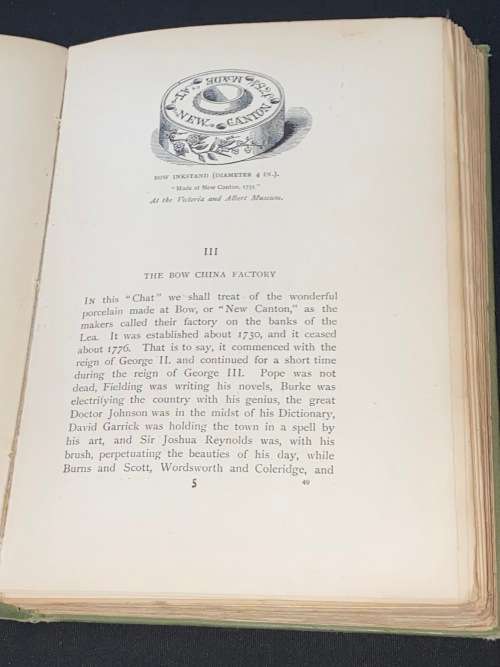 CHATS ON ENGLISH CHINA BY ARTHUR HAYDEN 1907