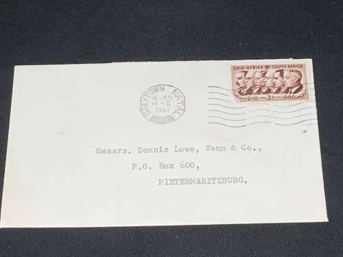 1961  GREYTOWN TO PIETERMARITZBURG COVER