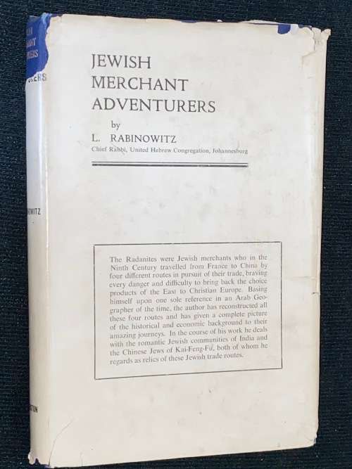JEWISH MERCHANT ADVENTURERS BY L. RABINOWITZ