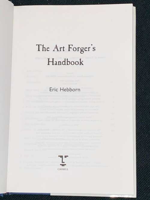 THE ART FORGER`S HANDBOOK BY ERIC HEBBORN SCARCE