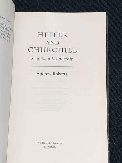 HITLER & CHURCHILL SECRETS OF LEADERSHIP BY ANDREW ROBERTS