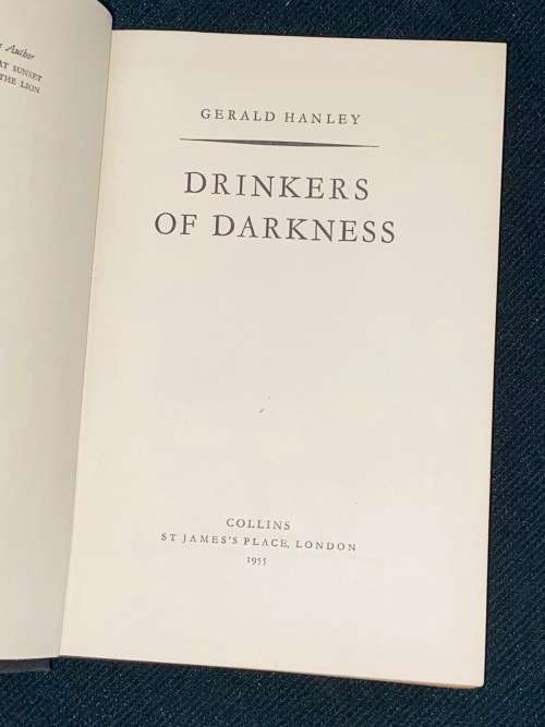 DRINKERS OF DARKNESS BY GERALD HANLEY