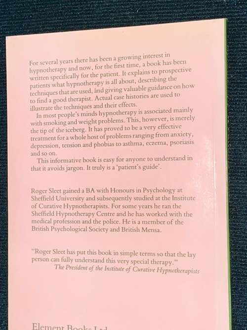HYPNOTHERAPY A PATIENTS GUIDE BY ROGER SLEET