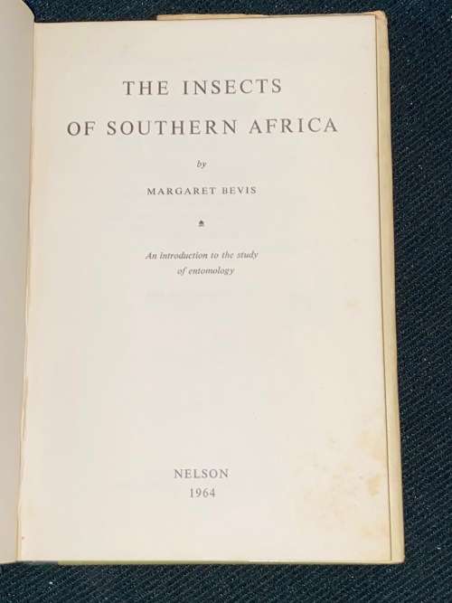 THE INSECTS OF SOUTHERN AFRICA BY MARGARET BEVIS