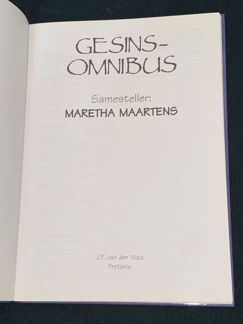 GESINS OMNIBUS SAMESTELLER MARETHA MAARTENS