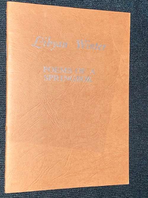LIBYAN WINTER POEMS BY A CORPORAL IN THE FIRST DIVISION