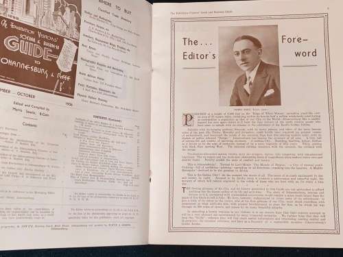 GOLDEN JUBILEE SOUVENIR SOCIAL & BUSINESS GUIDE TO JOHANNESBURG & REEF SCARCE PUBLICATION