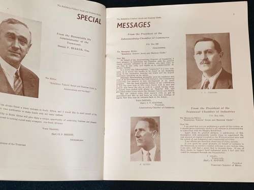 GOLDEN JUBILEE SOUVENIR SOCIAL & BUSINESS GUIDE TO JOHANNESBURG & REEF SCARCE PUBLICATION