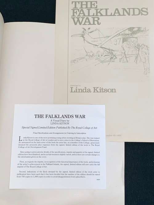 THE FALKLANDS WAR A VISUAL DIARY BY LINDA KITSON THE OFFICIAL WAR ARTIST