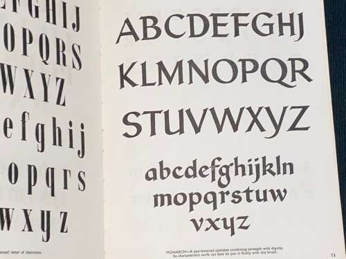 PEN & BRUSH & ALPHABETS - BLANFORD