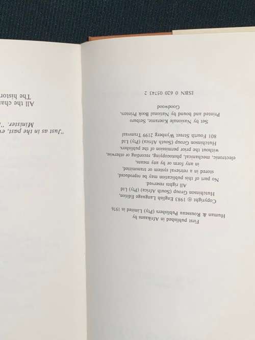 MAGERSFONTEIN, O MAGERSFONTEIN !A NOVEL BY ETIENNE LE ROUX