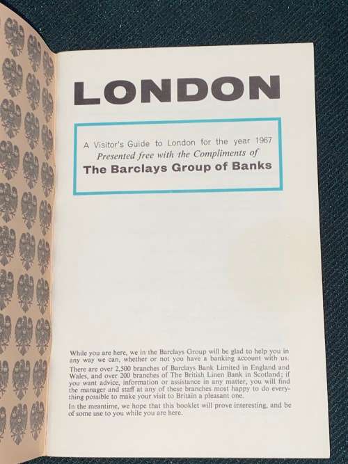 BARCLAYS LONDON GUIDE 1967