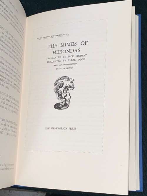 THE FANFROLICO PRESS - SATYRS, FAUNS & FINE BOOKS BY JOHN ARNOLD