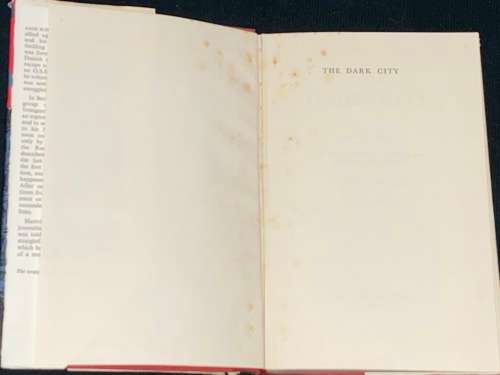 DARK CITY BEING AN ACCOUNT OF THE ADVENTURES OF A SECRET AGENT IN BERLIN AS TOLD TO H. ANDERSON