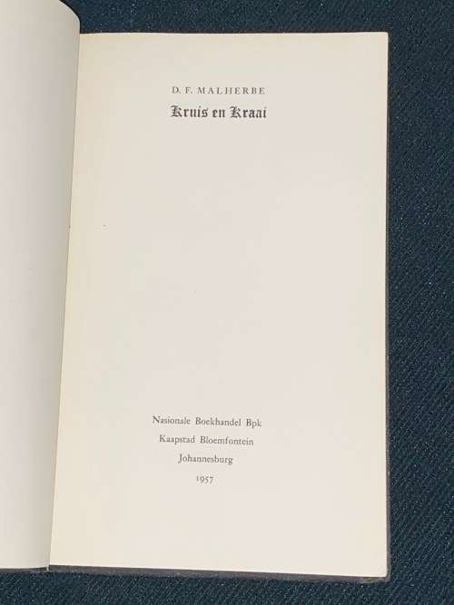 KRUIS EN KRAAI DEUR D.F. MALHERBE