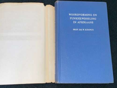 WOORDVORMING FUNKSIEWISSELING IN AFRIKAANS DEUR PROF. DR. W. KEMPDEN