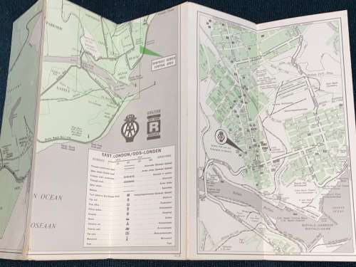 AA EAST LONDON REFERENCE & THROUGH-ROUTE MAP