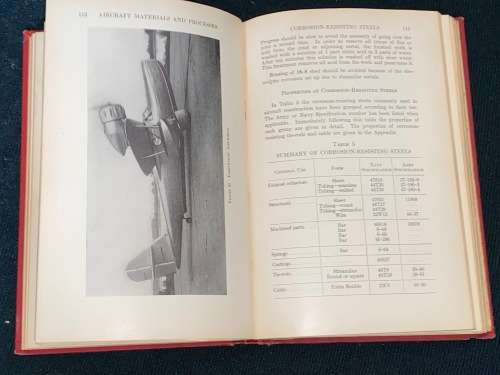 AIRCRAFT MATERIALS AND PROCESSES BY GEORGE F. TITTERTON 1937