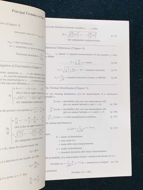 AN INTRODUCTION TO ERROR ANALYSIS THE STUDY OF UNCERTAINTIES IN PHYSICAL MEASUREMENTS
