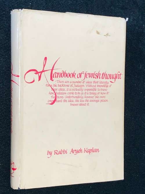 HANDBOOK OF JEWISH THOUGHTS BY RABBI ARYEH KAPLAN