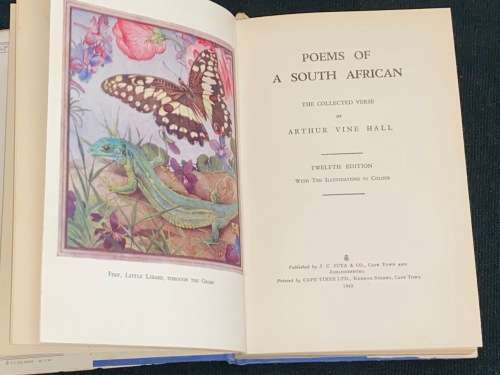 POEMS OF A SOUTH AFRICAN THE COLLECTED VERSE OF ARTHUR VINE HALL SIGNED