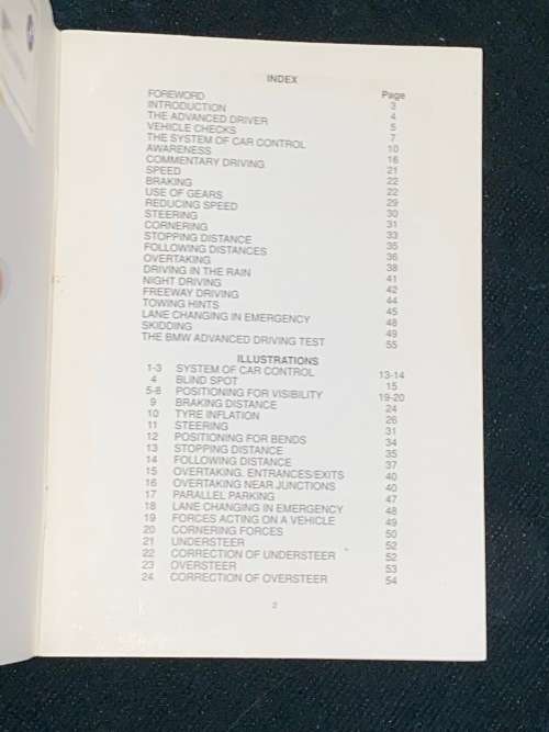 BMW ADVANCE DRIVING MANUAL