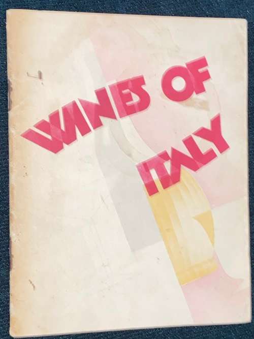 WINES OF ITALY VINTAGE BOOKLET FROM ROME