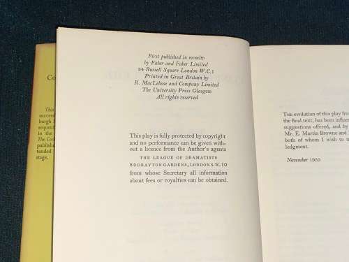 THE CONFIDENTIAL CLERK BY T.S. ELIOT