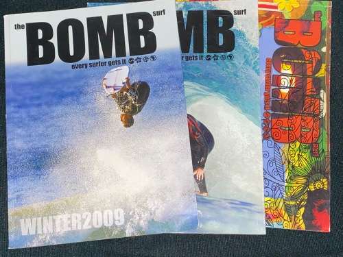 THE BOMB SURF MAGAZINES X 3