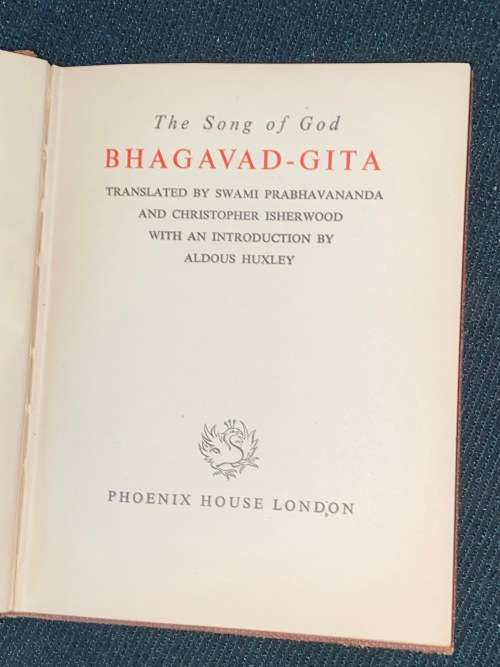 THE SONG OF GOD BHAGAVAD-GITA 1951