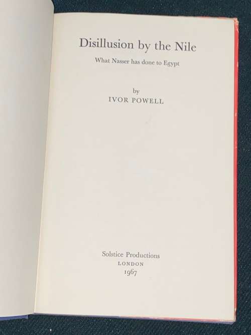 DISILLUSION BY THE NILE BY IVOR POWELL