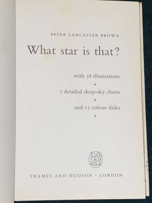WHAT STAR IS THAT? BY PETER LANCASTER BROWN