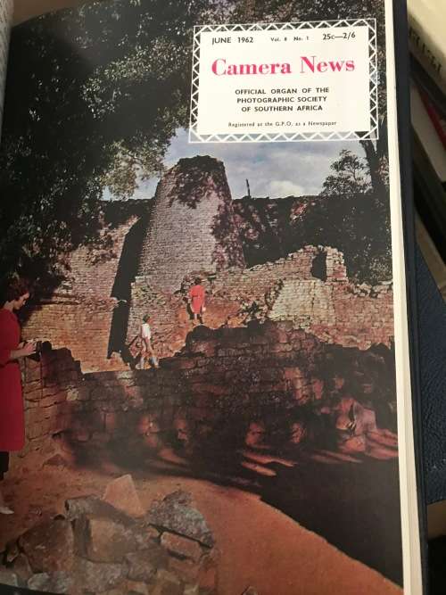 CAMERA NEWS OFFICIAL JOURNAL OF THE PHOTOGRAPHIC SOCIETY OF SOUTHERN AFRICA 1955 - 1962