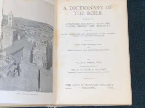 BIBLE DICTIONARY TEACHERS EDITION 1884