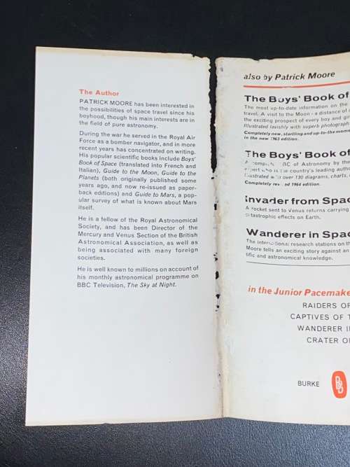 CAVERNS OF THE MOON BY PATRICK MOORE 1964 1ST EDITION