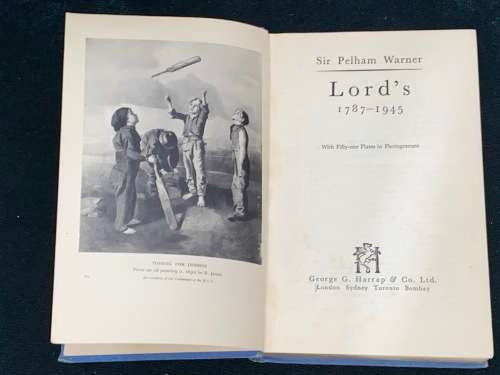 LORD`S 1787 - 1945 BY SIR PELHAM WARNER