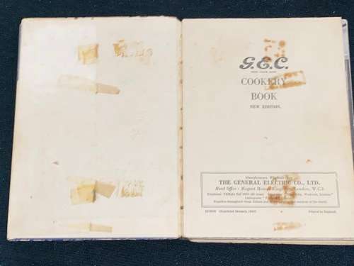 G.E.C. COOKERY BOOK