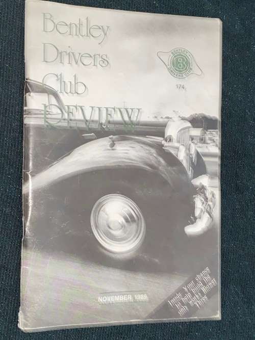 BENTLEY DRIVERS CLUB REVIEW NOVEMBER 1989