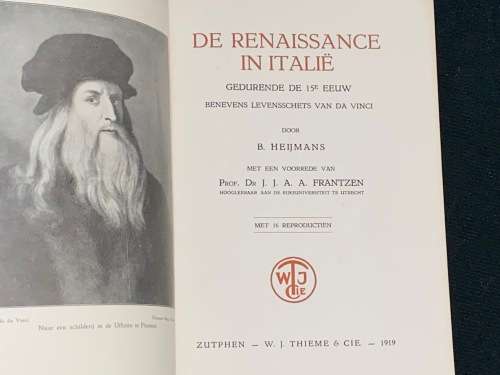 DE RENAISSANCE IN ITALIE GEDURENDE DE 15E EEUW DOOR B. HEIJMANS