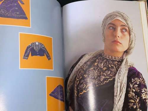 TRADITIONAL PALESTINIAN EMBROIDERY AND JEWELRY BY ABED AL-SAMIH ABU OMAR SIGNED SCARCE