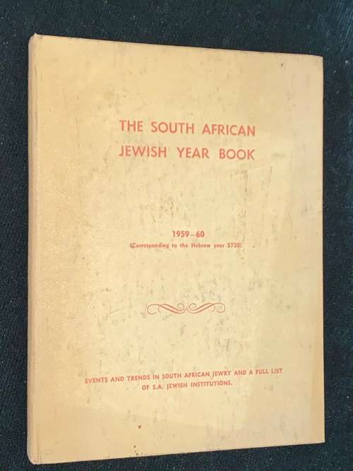 THE SOUTH AFRICAN JEWISH YEAR BOOK 1959-60