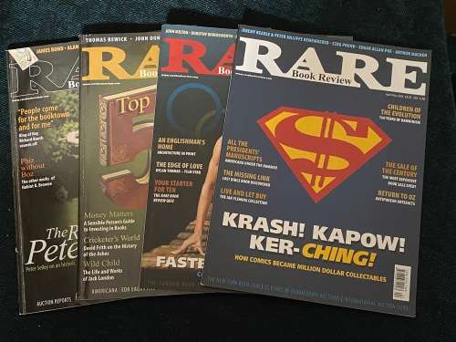 RARE BOOK REVIEW MAGAZINES X 4