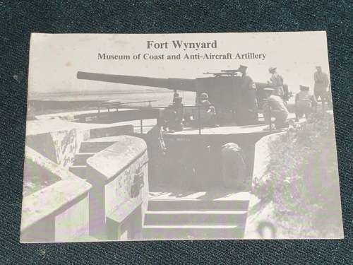 FORT WYNARD MUSEUM OF COAST AND ANTI AIRCRAFT ARTILLERY BOOKLET