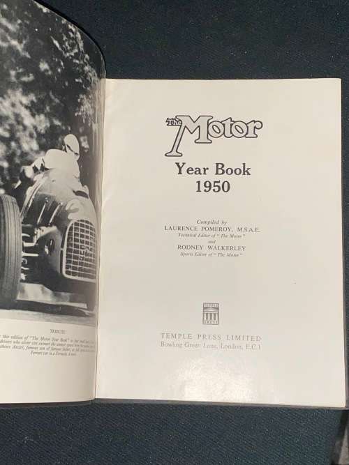 THE MOTOR YEAR BOOK 1950